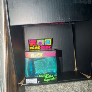 Nee Doh Nice Cube - Super Solid Squish! (Blue) - Brand New/Factory Sealed!